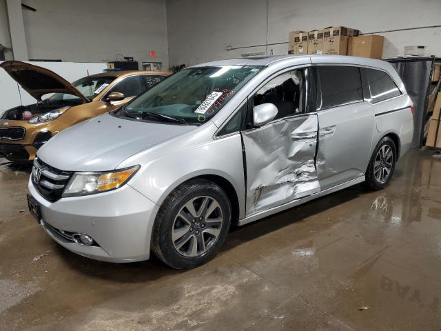 5FNRL5H96EB079472 - 2014 HONDA ODYSSEY TOURING SILVER photo 1