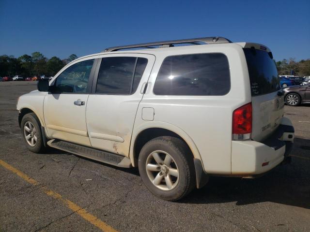 5N1BA0ND5DN611857 - 2013 NISSAN ARMADA SV WHITE photo 2