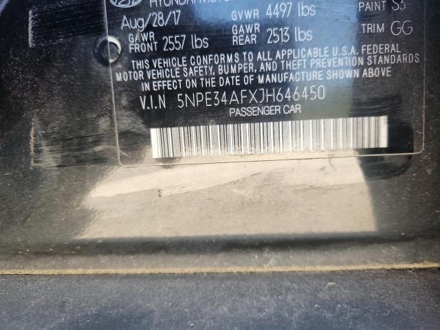 5NPE34AFXJH646450 - 2018 HYUNDAI SONATA SPORT Qara foto 12