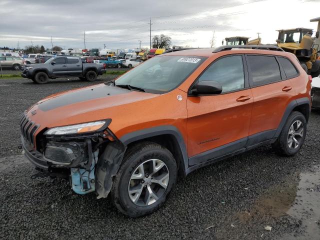 1C4PJMBS5EW317181 - 2014 JEEP CHEROKEE TRAILHAWK ORANGE photo 1