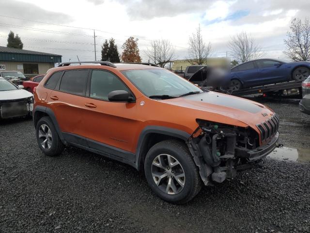 1C4PJMBS5EW317181 - 2014 JEEP CHEROKEE TRAILHAWK ORANGE photo 4