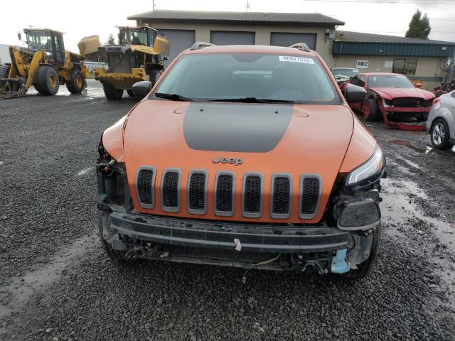 1C4PJMBS5EW317181 - 2014 JEEP CHEROKEE TRAILHAWK ORANGE photo 5