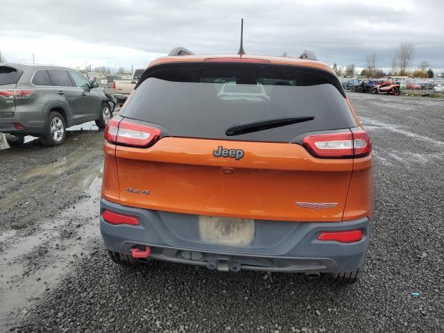 1C4PJMBS5EW317181 - 2014 JEEP CHEROKEE TRAILHAWK ORANGE photo 6
