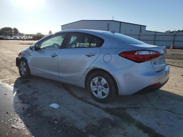 KNAFK4A63F5432685 - 2015 KIA FORTE LX SILVER photo 2