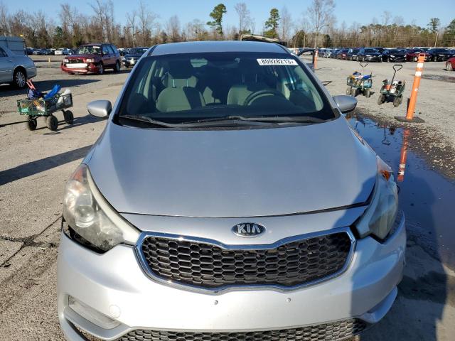 KNAFK4A63F5432685 - 2015 KIA FORTE LX SILVER photo 5