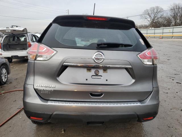 KNMAT2MT2FP581173 - 2015 NISSAN ROGUE S GRAY photo 6