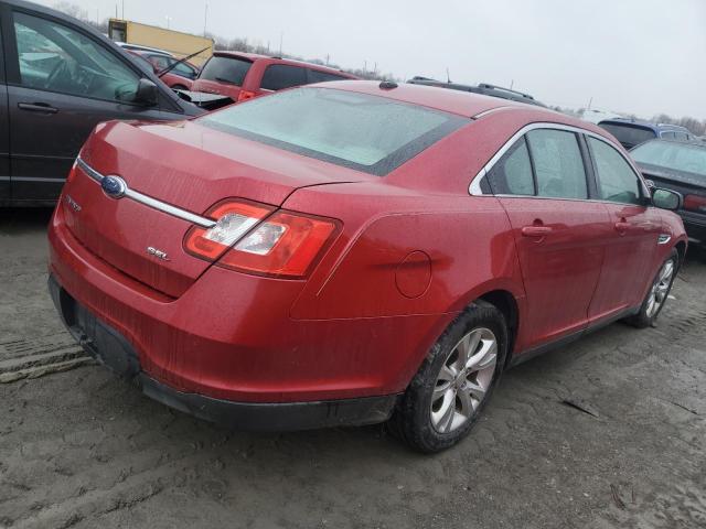 1FAHP2EW0AG157128 - 2010 FORD TAURUS SEL RED photo 3