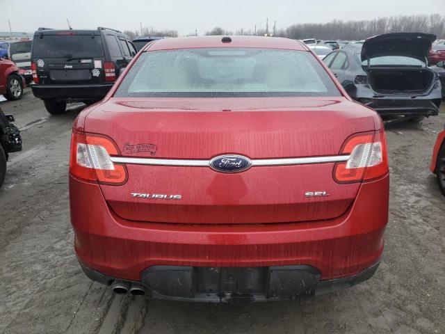 1FAHP2EW0AG157128 - 2010 FORD TAURUS SEL RED photo 6