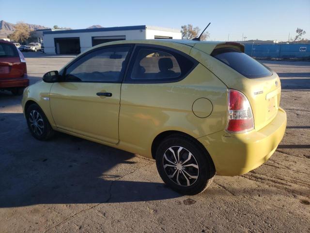 KMHCM36C79U109089 - 2009 HYUNDAI ACCENT GS YELLOW photo 2