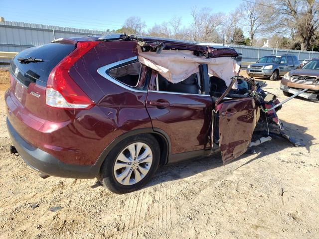 5J6RM4H70DL072139 - 2013 HONDA CR-V EXL MAROON photo 3