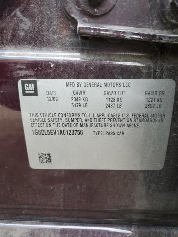 1G6DL5EV1A0123756 - 2010 CADILLAC CTS PERFORMANCE COLLECTION Қара фото 12