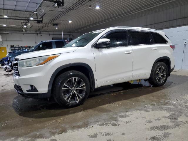 5TDJKRFH4GS258903 - 2016 TOYOTA HIGHLANDER XLE WHITE photo 1