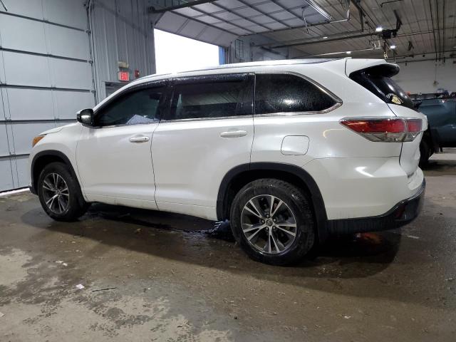5TDJKRFH4GS258903 - 2016 TOYOTA HIGHLANDER XLE WHITE photo 2