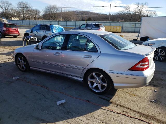 WDBRF52H87E025732 - 2007 MERCEDES-BENZ C 230 SILVER photo 2