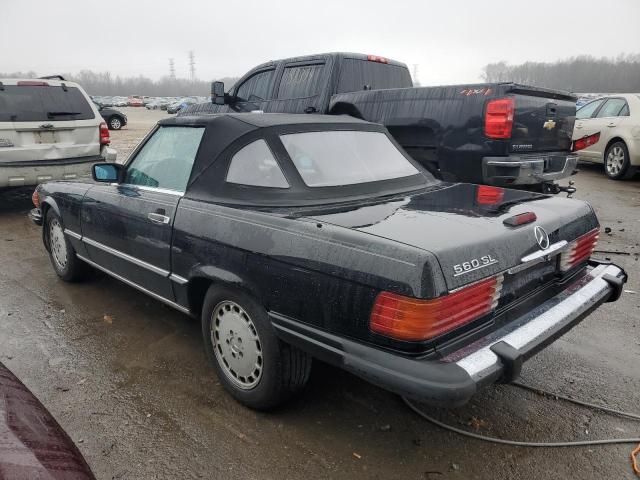 WDBBA48D2KA101587 - 1989 MERCEDES-BENZ 560 SL BLACK photo 2