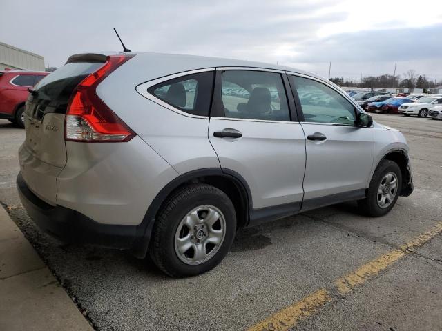 2HKRM4H38DH631279 - 2013 HONDA CR-V LX SILVER photo 3