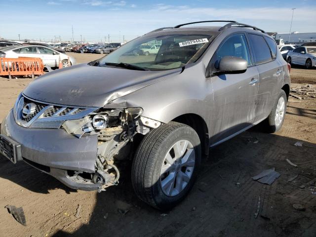 JN8AZ1MW9CW240247 - 2012 NISSAN MURANO S GRAY photo 1