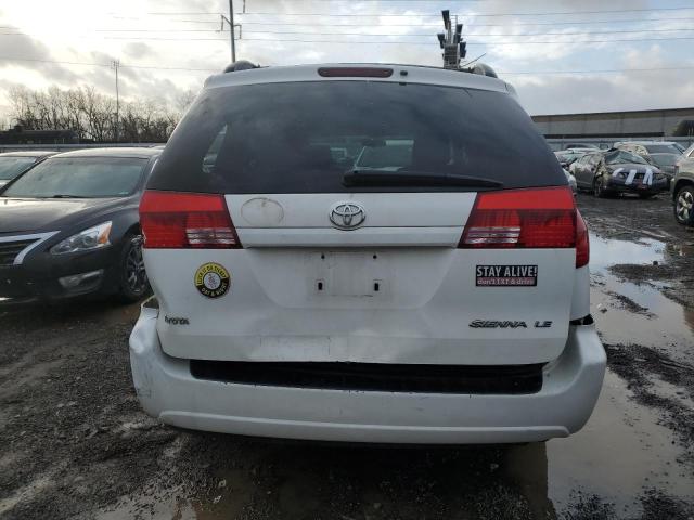 5TDZA23C35S282824 - 2005 TOYOTA SIENNA CE WHITE photo 6