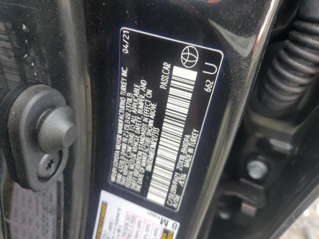 NMTKHMBX1MR127313 - 2021 TOYOTA C-HR XLE შავი ფოტო 13