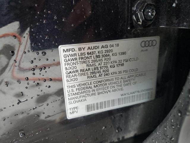 WA1LHAF79JD038850 - 2018 AUDI Q7 PREMIUM PLUS 黑色 照片 14