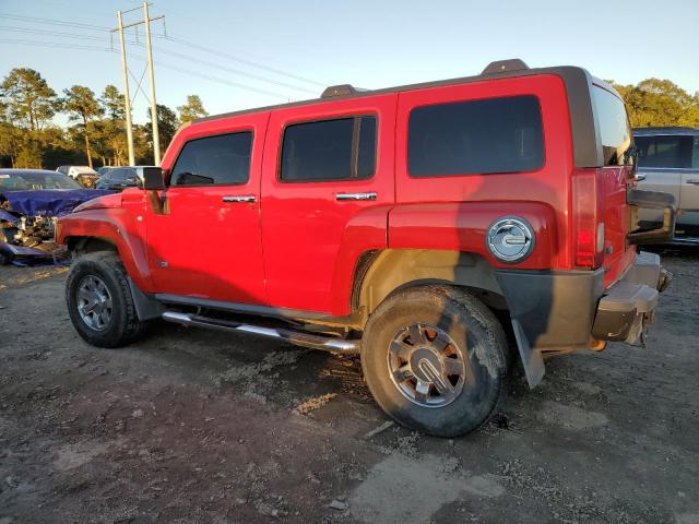 5GTDN13E278185639 - 2007 HUMMER H3 RED photo 2