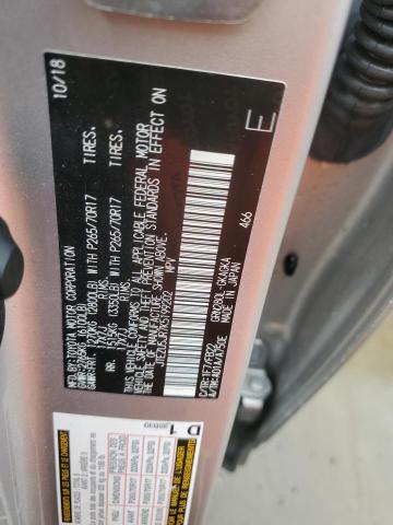 JTEZU5JR7K5199202 - 2019 TOYOTA 4RUNNER SR5 银色 照片 14