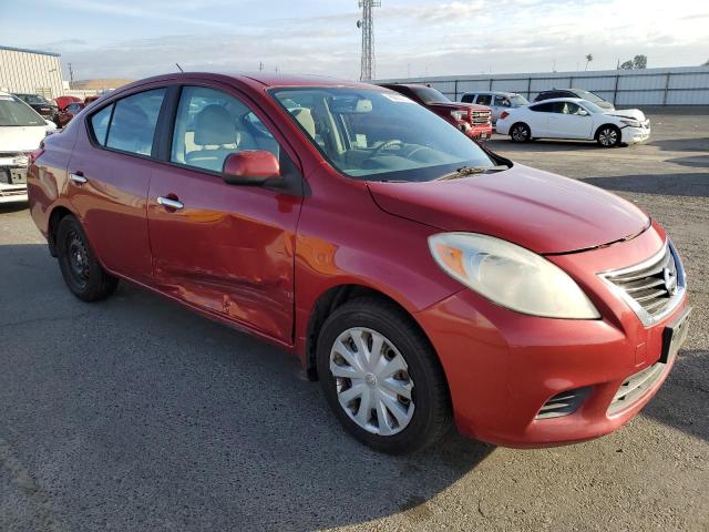 3N1CN7AP7EL833388 - 2014 NISSAN VERSA S RED photo 4