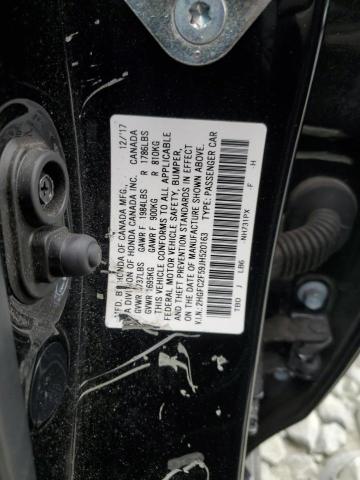 2HGFC2F59JH520163 - 2018 HONDA CIVIC LX Schwarz Foto 12