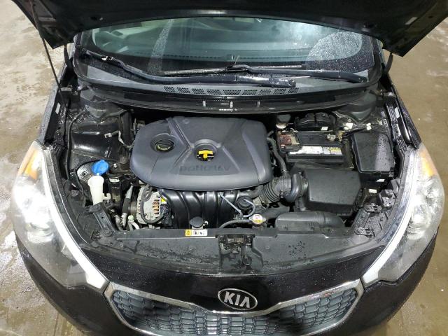 KNAFK4A62E5107217 - 2014 KIA FORTE LX BLACK photo 11