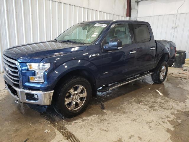 1FTEW1EP9FKE63719 - 2015 FORD F150 SUPERCREW BLUE photo 1