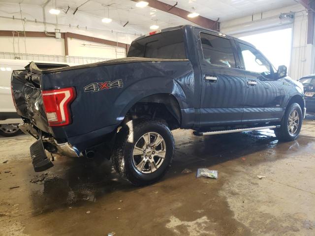 1FTEW1EP9FKE63719 - 2015 FORD F150 SUPERCREW BLUE photo 3