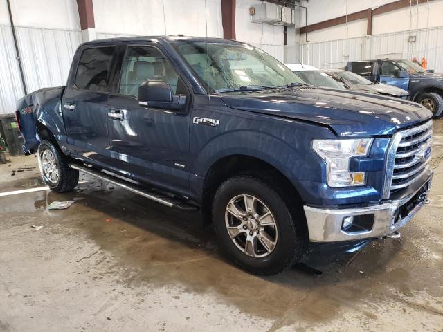 1FTEW1EP9FKE63719 - 2015 FORD F150 SUPERCREW BLUE photo 4