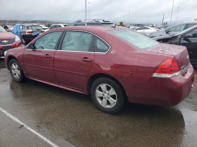 2G1WT57K091106058 - 2009 CHEVROLET IMPALA 1LT BURGUNDY photo 2