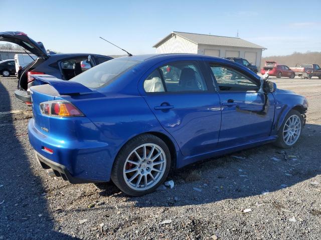 JA3AW86VX8U050153 - 2008 MITSUBISHI LANCER EVOLUTION GSR BLUE photo 3