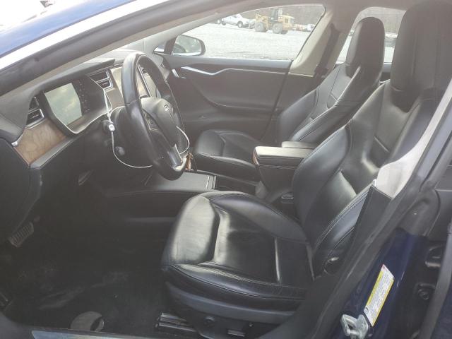 5YJSA1E23GF167437 - 2016 TESLA MODEL S BLUE photo 7