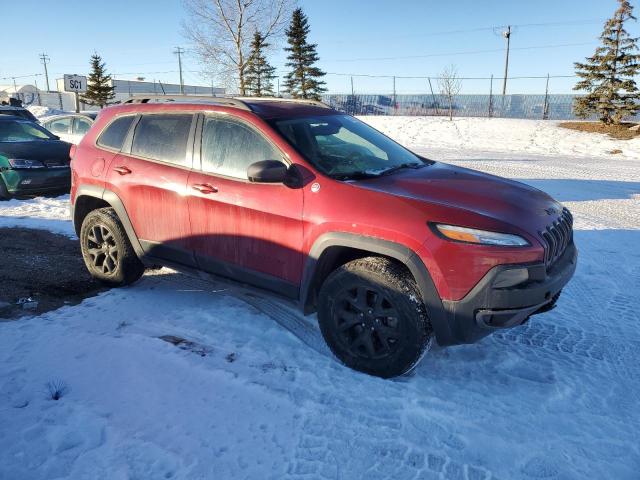 1C4PJMBS3FW775612 - 2015 JEEP CHEROKEE TRAILHAWK RED photo 4