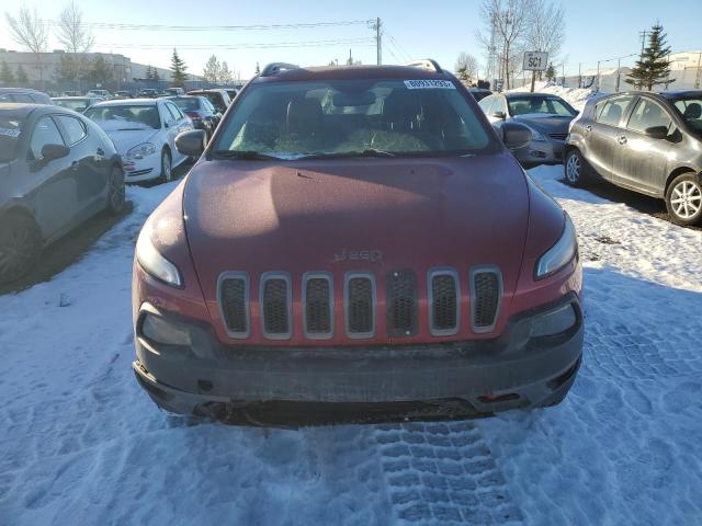 1C4PJMBS3FW775612 - 2015 JEEP CHEROKEE TRAILHAWK RED photo 5