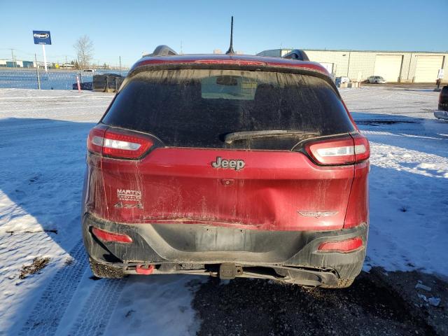 1C4PJMBS3FW775612 - 2015 JEEP CHEROKEE TRAILHAWK RED photo 6
