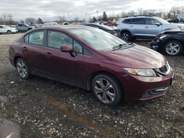 2HGFB2F53DH513118 - 2013 HONDA CIVIC LX MAROON photo 4