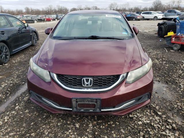 2HGFB2F53DH513118 - 2013 HONDA CIVIC LX MAROON photo 5