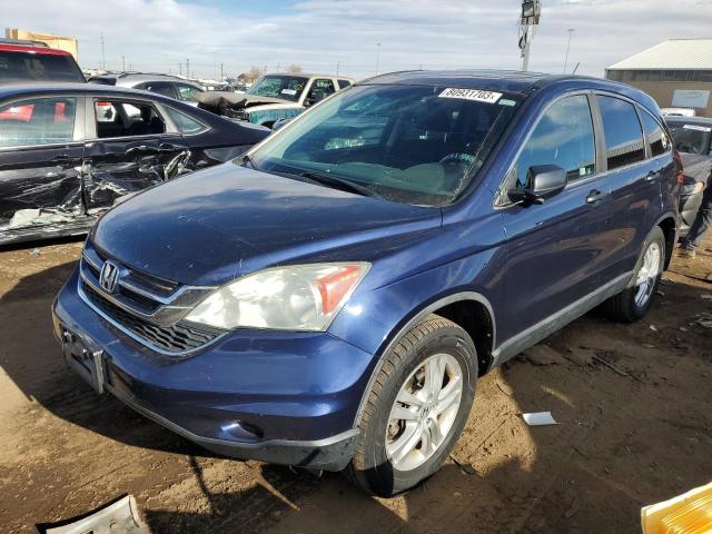 5J6RE4H50AL051704 - 2010 HONDA CR-V EX BLUE photo 1