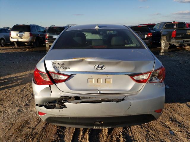 5NPEB4ACXEH899587 - 2014 HYUNDAI SONATA GLS SILVER photo 6