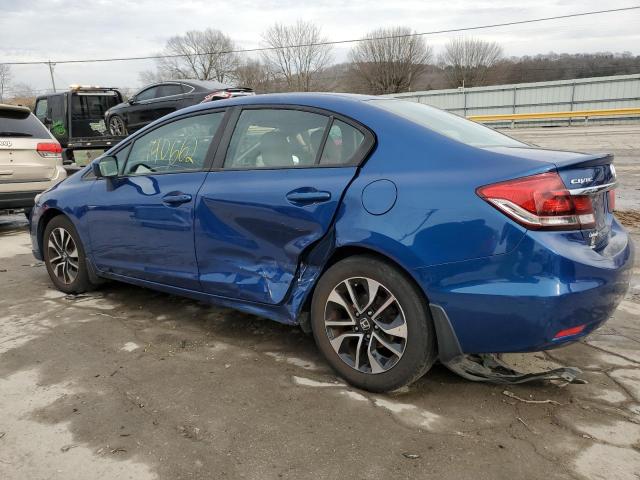 19XFB2F88FE058502 - 2015 HONDA CIVIC EX BLUE photo 2