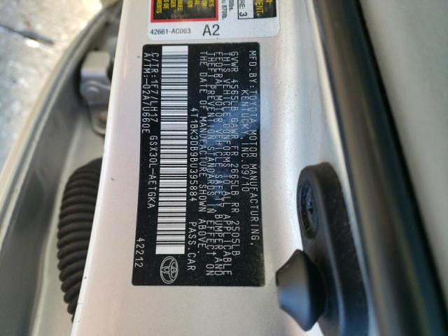 4T1BK3DB9BU395884 - 2011 TOYOTA AVALON BASE 银色 照片 12