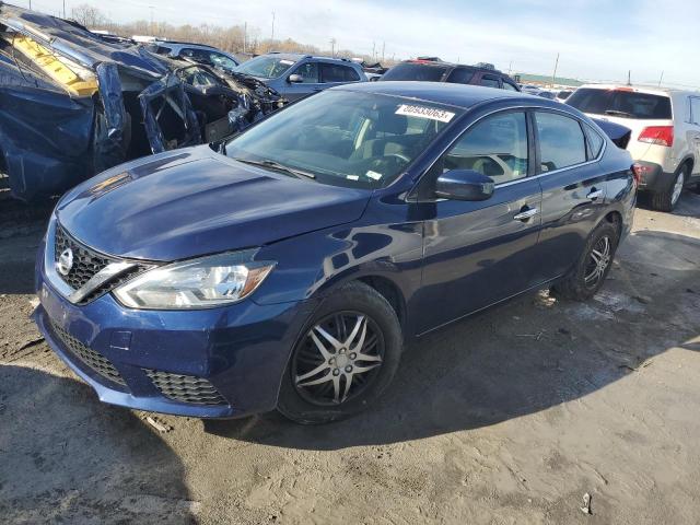 3N1AB7AP0GY335927 - 2016 NISSAN SENTRA S BLUE photo 1