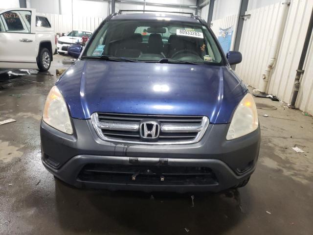 JHLRD78814C059287 - 2004 HONDA CR-V EX BLUE photo 5