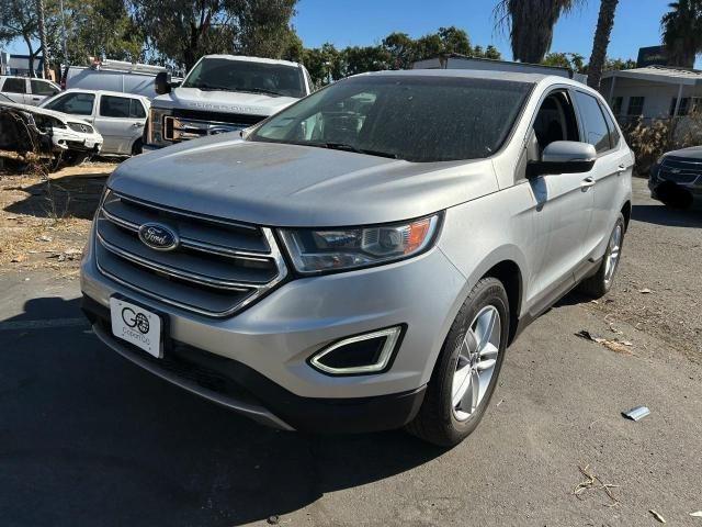 2FMTK4J91FBC04062 - 2015 FORD EDGE SEL GRAY photo 2