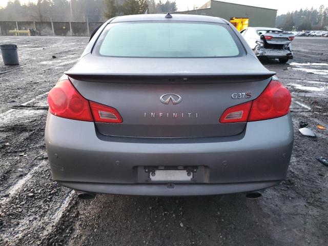 JN1CV6AP5AM404549 - 2010 INFINITI G37 BASE GRAY photo 6