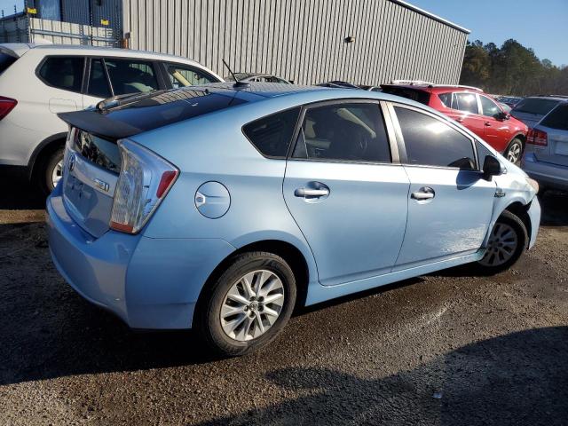 JTDKN3DP0C3028659 - 2012 TOYOTA PRIUS PLUG BLUE photo 3