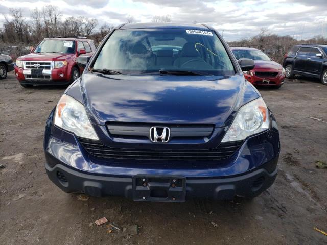 5J6RE38349L010920 - 2009 HONDA CR-V LX BLUE photo 5